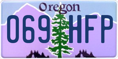 OR license plate 069HFP