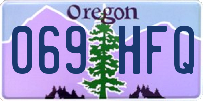 OR license plate 069HFQ