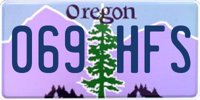 OR license plate 069HFS