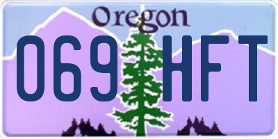 OR license plate 069HFT