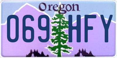 OR license plate 069HFY
