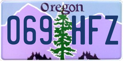 OR license plate 069HFZ