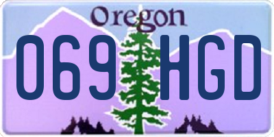 OR license plate 069HGD
