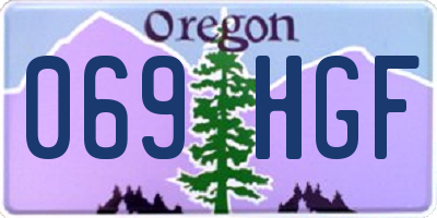 OR license plate 069HGF