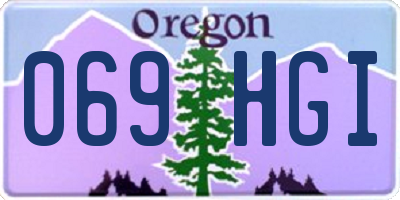 OR license plate 069HGI