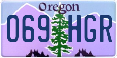 OR license plate 069HGR