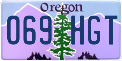 OR license plate 069HGT