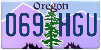 OR license plate 069HGU