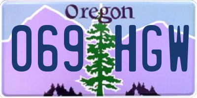 OR license plate 069HGW