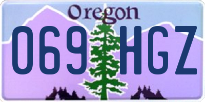 OR license plate 069HGZ