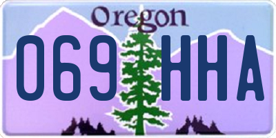 OR license plate 069HHA