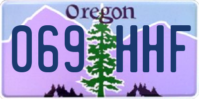 OR license plate 069HHF