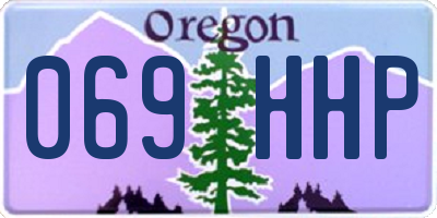 OR license plate 069HHP