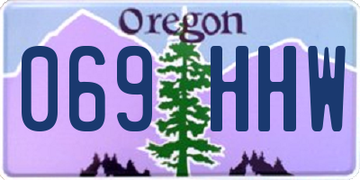OR license plate 069HHW