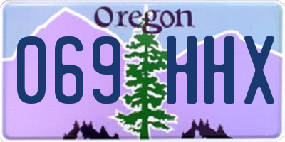OR license plate 069HHX