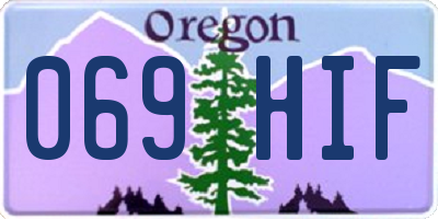 OR license plate 069HIF