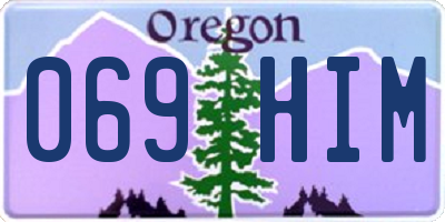 OR license plate 069HIM