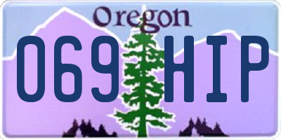 OR license plate 069HIP