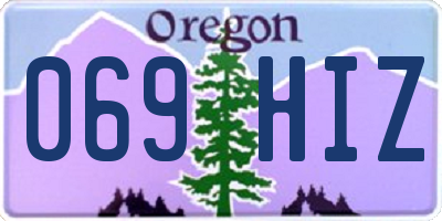 OR license plate 069HIZ