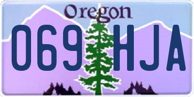 OR license plate 069HJA
