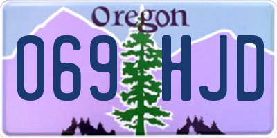 OR license plate 069HJD