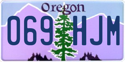 OR license plate 069HJM