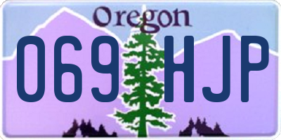 OR license plate 069HJP