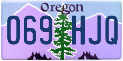 OR license plate 069HJQ