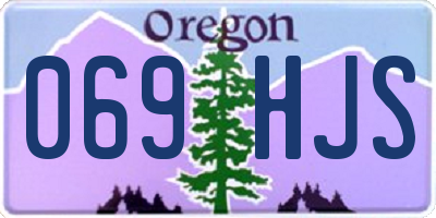 OR license plate 069HJS