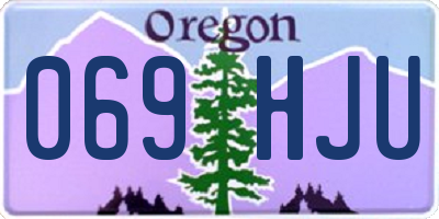 OR license plate 069HJU