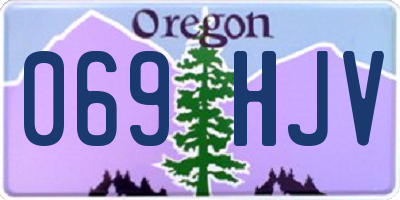 OR license plate 069HJV