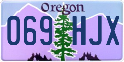 OR license plate 069HJX