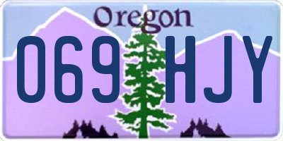 OR license plate 069HJY