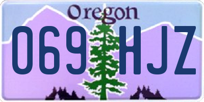 OR license plate 069HJZ