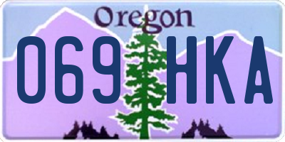OR license plate 069HKA