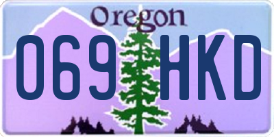 OR license plate 069HKD