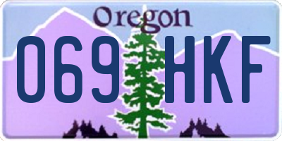 OR license plate 069HKF