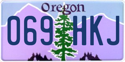 OR license plate 069HKJ