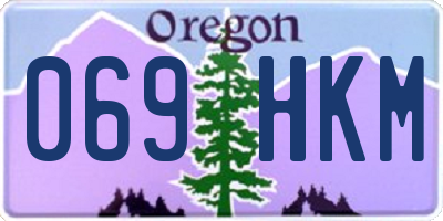 OR license plate 069HKM