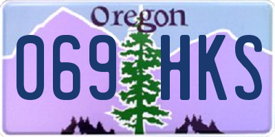 OR license plate 069HKS