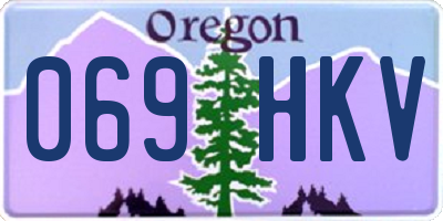 OR license plate 069HKV
