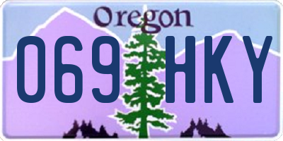 OR license plate 069HKY