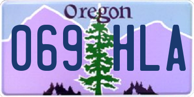 OR license plate 069HLA