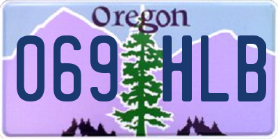 OR license plate 069HLB