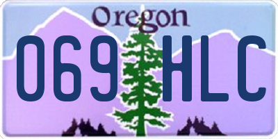 OR license plate 069HLC
