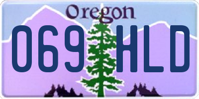 OR license plate 069HLD