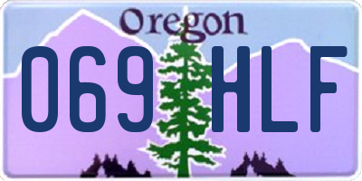 OR license plate 069HLF