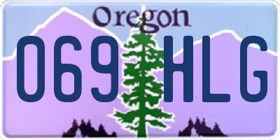 OR license plate 069HLG