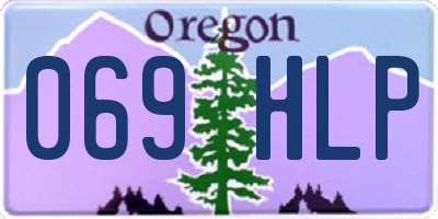 OR license plate 069HLP