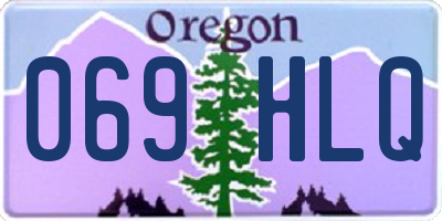 OR license plate 069HLQ